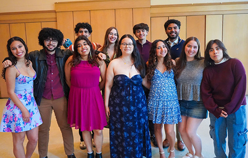 11 SHPE students posing for the camera