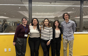 Four student members of the American Society of Civil Engineers