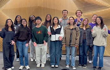 Group photo of the NU student chapter of Engineers without Borders