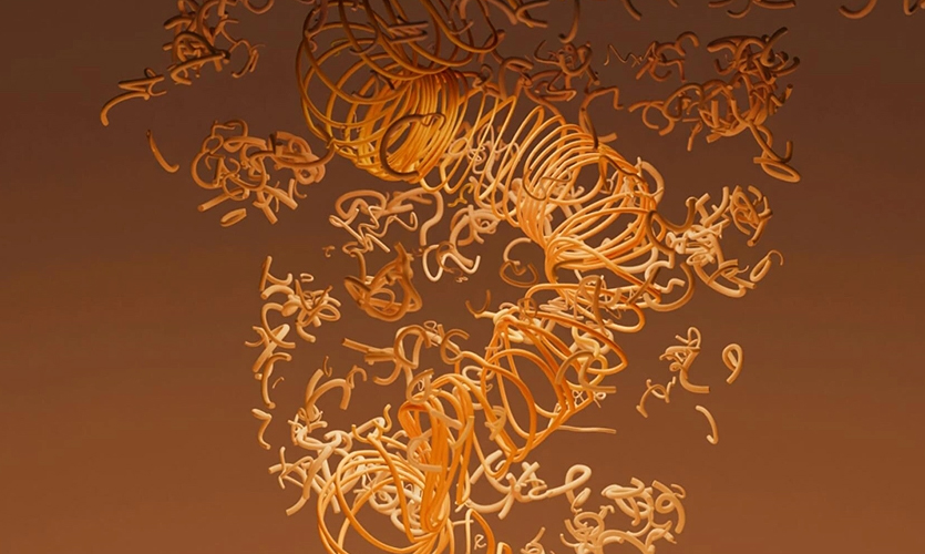 This is an artistic representation of intrinsically disordered proteins. | Ramanna Shrinivas