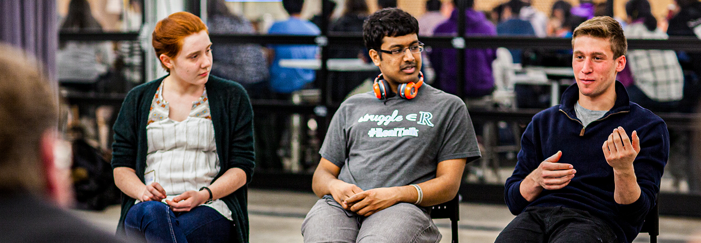 Group of students talking