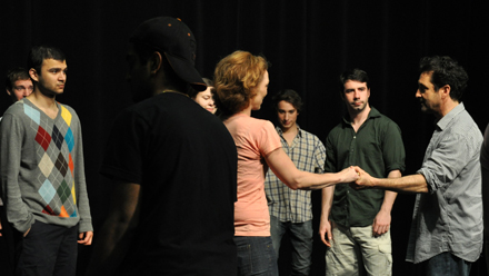 Students in a dance class