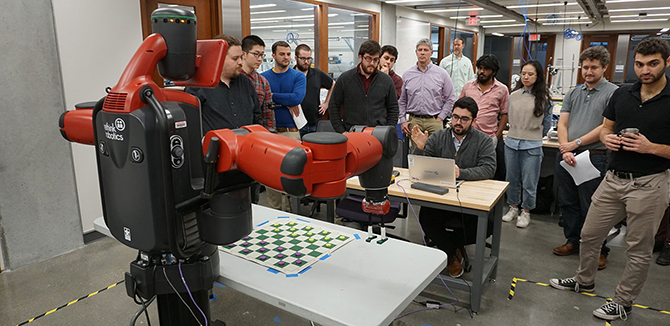 Maurice Rahme talks about what he learned teaching a Baxter robot to play checkers.